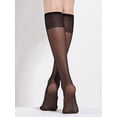 thumbnail image 3 of Spencer Women's Silk Reflections Sheer Toe Knee High Pantyhose Nylon Stockings, 4 Pairs, 3 of 4