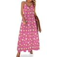 thumbnail image 1 of Es hora de Marg - Vestido rosa sin mangas Vestidos largos ropa de mujer Vestido largo mujer, 1 of 7