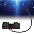thumbnail image 1 of M.2 2280 SSD Heatsink, 2 Cooling Fans Aluminium Alloy ABS M.2 SSD Radiator 3pin Power  For Drive, 1 of 8