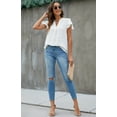 thumbnail image 6 of Fantaslook Blouses for Women Dressy V Neck Ruffle Sleeve Summer Tops Casual Flowy Shirts, 6 of 9