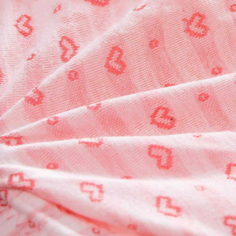 Women Cotton Heart Pattern Wire-Free Bras Sweet Colored Underwear Bralette  Plus Size 