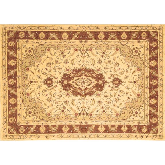 Ahgly Company Indoor Rectangle Persian Brown Traditional Area Rugs, 5' x 7'