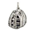 thumbnail image 1 of Sterling Silver 20" .8mm Box Chain 3D Heavy Baseball Glove Pendant Necklace, 1 of 2