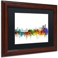 thumbnail image 2 of Trademark Fine Art "Istanbul Turkey Skyline II" Canvas Art by Michael Tompsett Black Matte, Wood Frame, 2 of 4