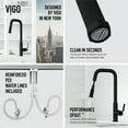 thumbnail image 3 of VIGO Hart Angular Single Handle Pull-Down Spout Kitchen Faucet in Matte Black, 3 of 13