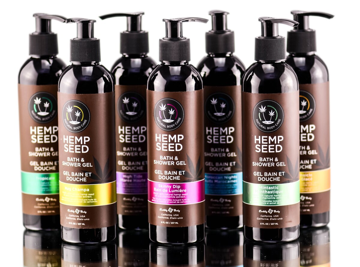 Earthly Body Hemp Seed Bath & Shower Gel Option Dreamsicle 8oz