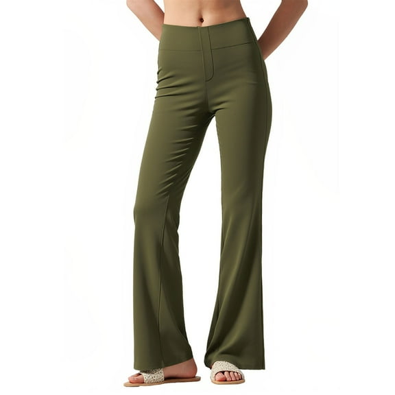 PFRNLF Straight Leg Yoga Pants for Women,Tummy Control Yoga Pants Soft Breathable Leggings for Gym & Yoga