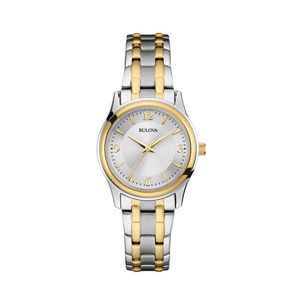 Bulova Corporate Collection Ladies Bracelet Style Watch, Gold & Silver