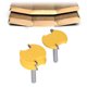 thumbnail image 3 of 2 Piezas de Broca de Fresado de Metal Juego de Herramientas de Corte de Fresado de Metal Tipo Arco T para Carpintería ANGGREK Otros, 3 of 8