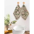 thumbnail image 2 of Beige Spring Floral Kitchen Dish Towels for Drying Dishes Set of 3, Elegant Pastoral Flowers Birds Watercolor Waffle Weave Microfiber Hand Tea Bathroom Towels Quick Dry & Absorbent Towel 12x12, 2 of 7