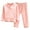 Pink, variant on Zwiiyzr 1.5-10Y Toddler Baby Kids Boys Girls Winter Pajamas Solid Color Long Sleeved Thickening Home Wear Clothes Suit Loungewear Set Blue