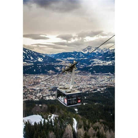 View of Alps Around Innsbruck From Nordkette - Innsbruck Tyrol Austria Poster Print - 24 x 38 in. - (Best View Of Alps In Austria)