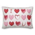 thumbnail image 2 of Creative Products I Heart You 20 x 14 Indoor / Outdoor Pillow, 2 of 3