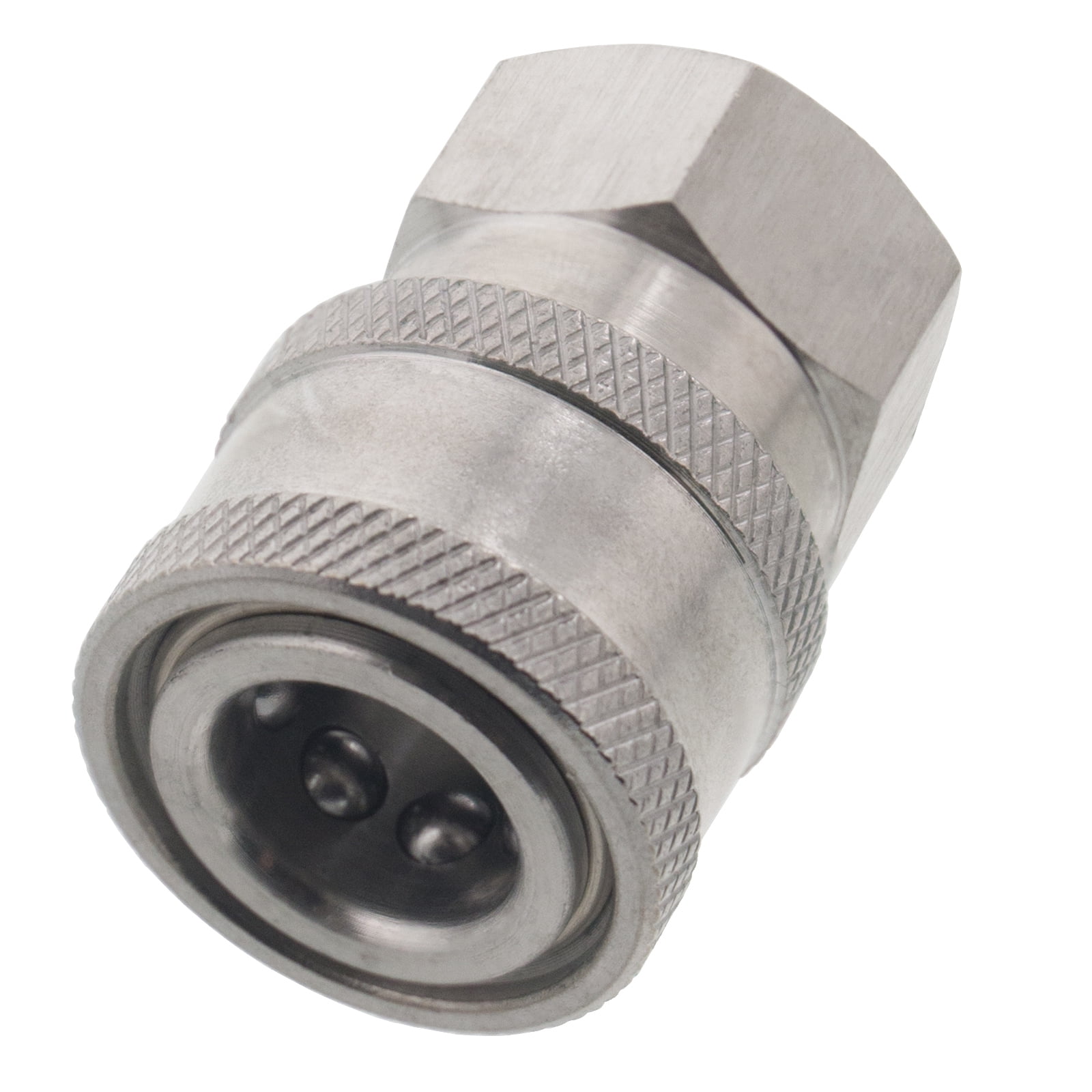 Stainless Steel Power Pressure Washer 1/4" FPT Quick Connect Plug Hose Connector