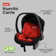 thumbnail image 2 of Autoasiento Portabebe Motek Carrie Grupo 0+ Homologado Seguridad Color Negro y Rojo, 2 of 5