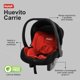 thumbnail image 2 of Autoasiento Portabebe Motek Carrie Grupo 0+ Homologado Seguridad Color Negro y Rojo, 2 of 5