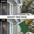 thumbnail image 3 of G128 Combo Pack: 5 Ft Tangle Free Aluminum Spinning Flagpole (White) & Solid Dark Green Color Flag 2x3 Ft, LiteWeave Pro Series Printed 150D Polyester | Pole with Flag Included, 3 of 9