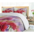 thumbnail image 5 of Ambesonne Poppy Flower Duvet Cover Sets, Spring Flowers Romance, 2-King, Lavender and Red, 5 of 7