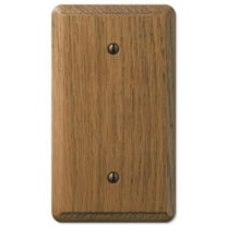 Contemporary Unfinished 1 Gang Wood Blank Wall Plate, Brown