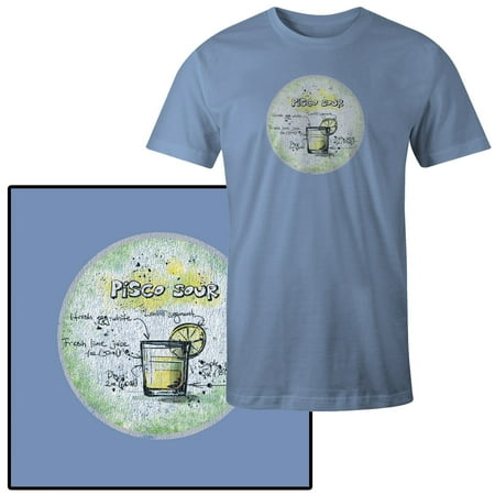 Men's Pisco Sour Drink Illustration T-Shirt
