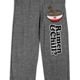 thumbnail image 2 of Valentines Ramen In Heart-Shaped Bowl Men's Gray Heather Sleep Pajama Pants-3XL, 2 of 4