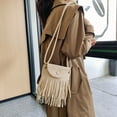 thumbnail image 4 of Willtoo Women Mini Tassel Faux Suede Crossbody Bag Cell Phone Pouch Coin Purse Wallet, 4 of 5