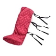 thumbnail image 3 of Funda de yeso cálida para piernas, bota de yeso para fracturas, para adultos, de felpa gruesa, protectora contra el frío Rojo, 3 of 7