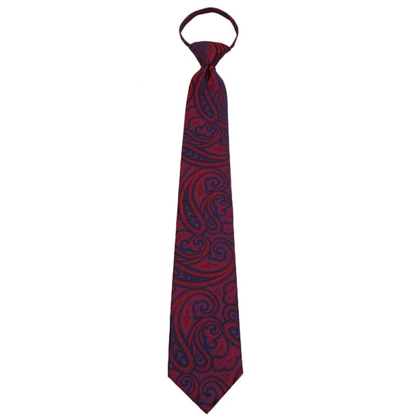 Buyyourties Mens XL Zipper Premade Fashion Extra Long Zipper Necktie