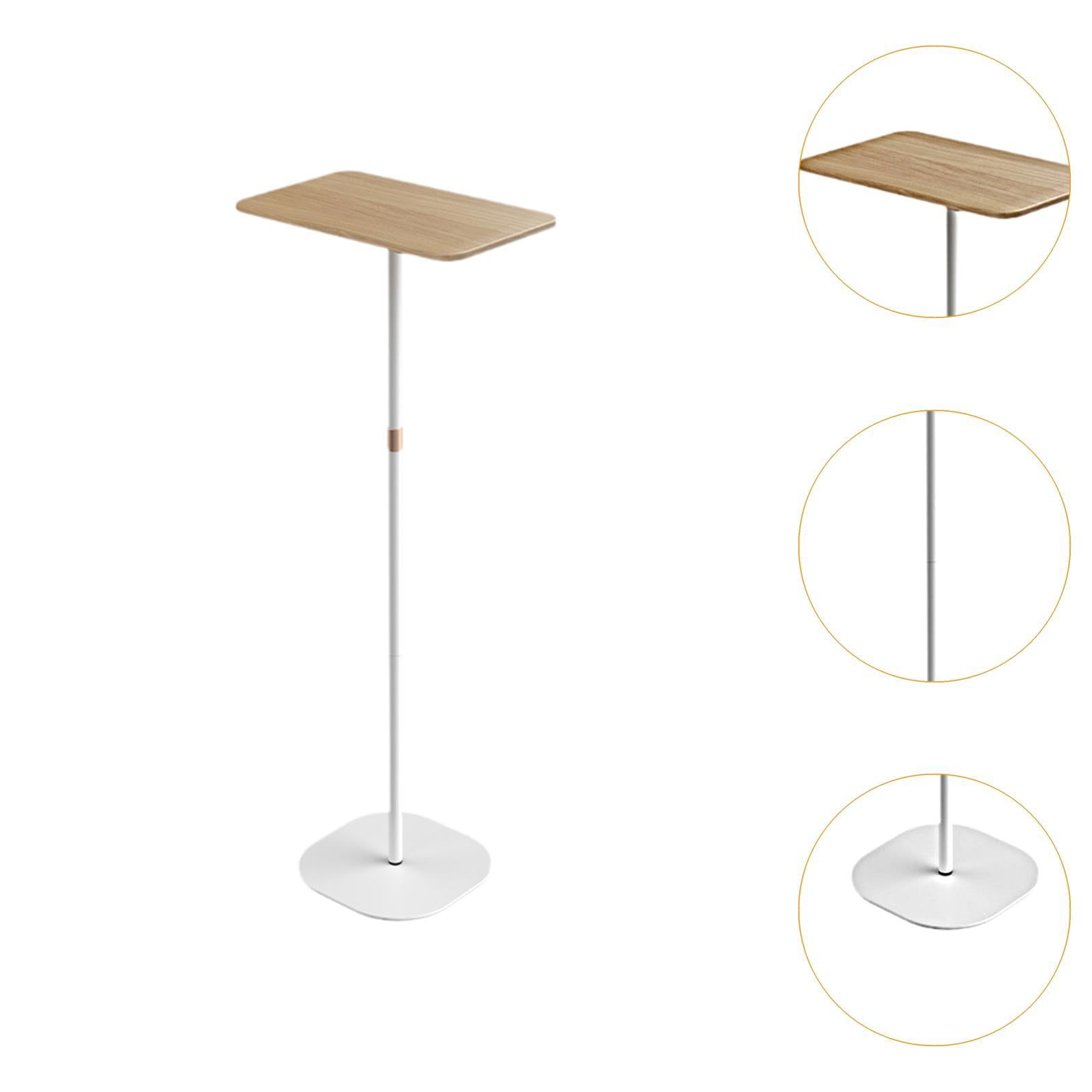 Wzmzjy Laptop Floor Stand Height Adjustable Computer Desk Easy to Install Multifunction White