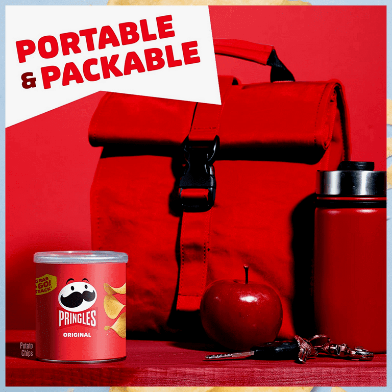 Pringles Grab and Go Potato Chips, Assorted Flavors, Lunchbox Size