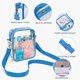 thumbnail image 3 of Contixo Bolsa Transparente de 10 Pulgadas, Bolsa Bandolera Transparente Aprobada para Estadios con Correa de Hombro Ajustable, Azul, 3 of 6