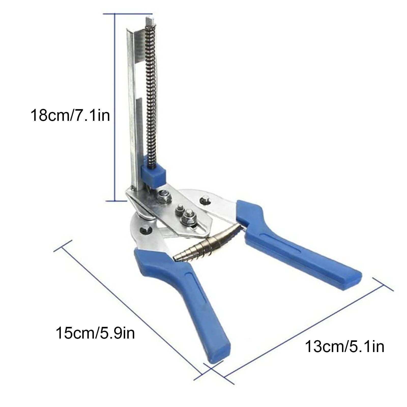 Vacemry 2Pcs Pliers, M Type Nail Ring Pliers for Fence and Cage Building, Automatic Nailing Pliers with Clips, Wire Fastening Pliers for Upholstery and Crafts, Heavy Duty Pliers for DIY and Repair