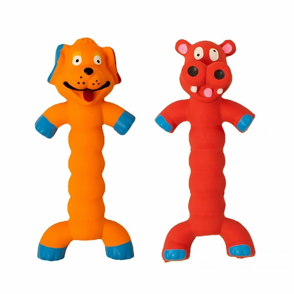 BESTSKY 2026 New 2Pcs Dog Latex Toys,Non-Toxic,Non-Harmful,Teething Sound Pet Toys,Squeaky Dog Chew Toys,Dog Interactive Toys for Puppy Chewing,Dog Play,Pet Exercise,Indoor,Outdoor