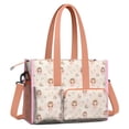 thumbnail image 2 of Teacher Tote Bag,Flower Fairy Princess Pattern Teacher Utility Tote Bag,Large Work Tote Bags for Women with Multiple Pockets,Top Zipper Closure,13.8x10.6x6.7 Inch, 2 of 5