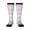 2 Black-1, variant on Floral Purple Buffalo Plaid Print Thigh High Socks Extra Long Stretchy Sock Women Over Knee High Opaque Stocking Daily Wear