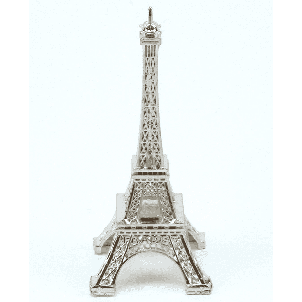 10 inch Silver Eiffel Tower 1 Piece
