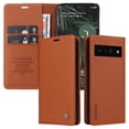 thumbnail image 3 of Funda para Google Pixel 6 Pro Estuche de Cuero PU Tipo Cartera con Ranuras para Tarjetas y Cierre Magnético, 3 of 5