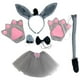 thumbnail image 1 of 1 set Donkey Disfraz Props de diadema de cabeza de animal Props de cosplay de vestuario animal Suministro de rendimiento, 1 of 6