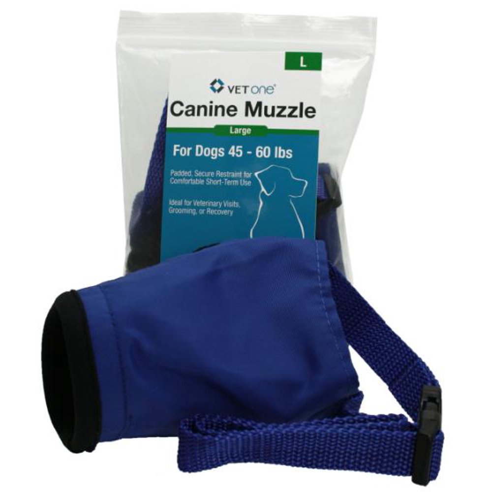 Vet One Muzzle Padded Secure Animal Dog Restraint Large