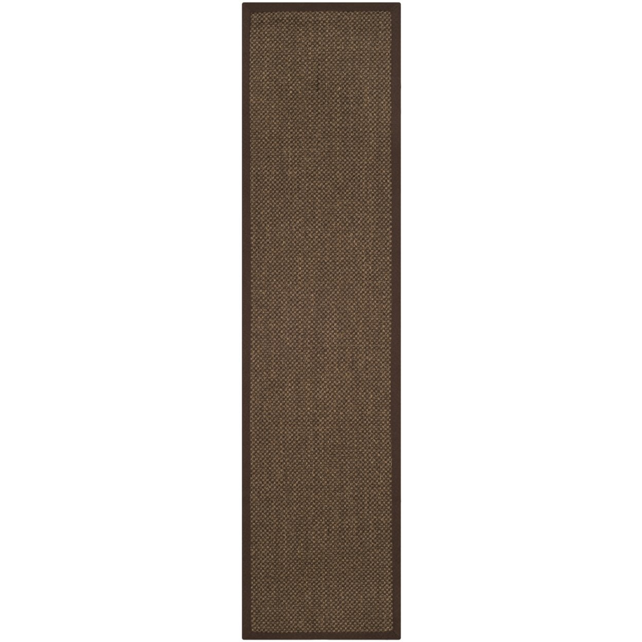 SAFAVIEH Natural Fiber Juniper Border Sisal Area Rug, Brown, 6' x 9'