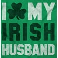 thumbnail image 2 of St Patricks I Love My Irish Husband Women's Long Sleeve T Shirt Brisco Brands X, 2 of 6