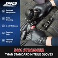 thumbnail image 3 of EPPCO Grease Bully 6-Mil Black Nitrile Gloves Disposable Powder Free, Latex Free Textured Superior Grip Glove for Mechanics, 3 of 6