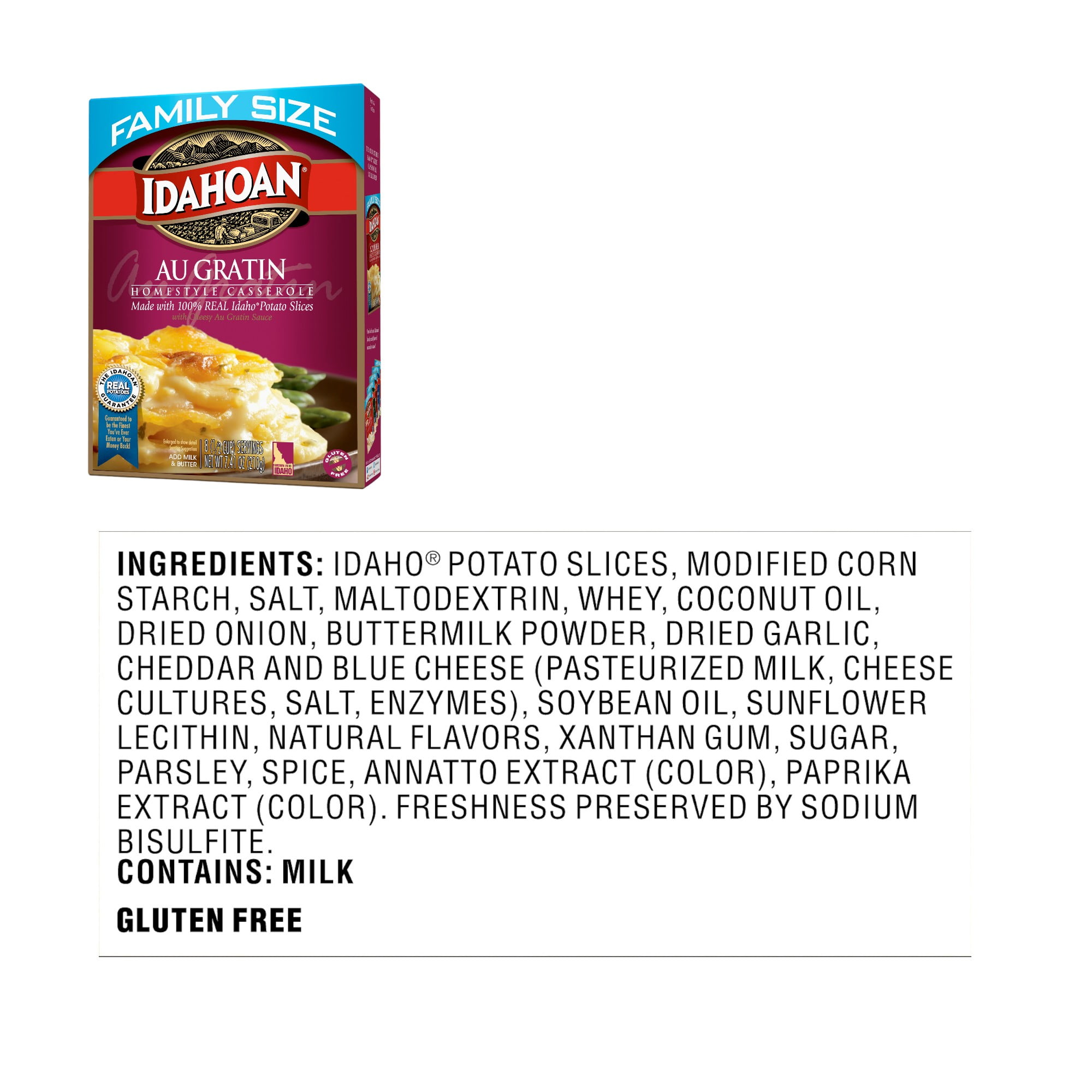 (2 pack) Idahoan Au Gratin Homestyle Casserole Family Size, 7.34 oz