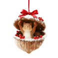 thumbnail image 3 of 6PCS Woodland Christmas Ornaments, 3D Acorn Animal Hanging Decorations, Rustic Nature Inspired Tree Decor for Wreath Garland Mantel Home Holiday, 3 of 7
