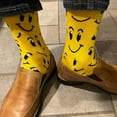thumbnail image 4 of Happy Smiley Face Socks from the Sock Panda, 4 of 6