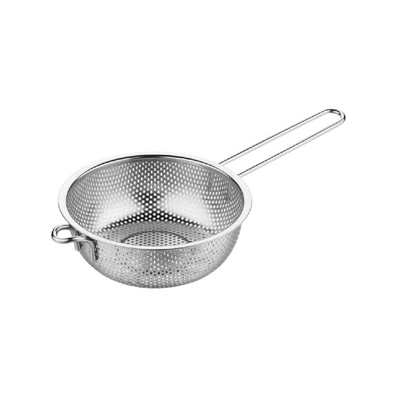COOLHOOD Stainless Steel Colander Strainer Rice Colander for Kitchen Use Efficiently Drain and Fruits Vegetables