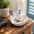 thumbnail image 3 of Luckky Santorini Catchall Bowl,3D Printed Catch All Tray Organizer,for Desk and Shelf Decor, 3 of 6