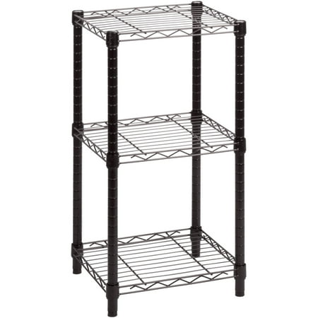 Honey Can Do 3-Tier Storage Rack, Wire Shelving Unit, Black