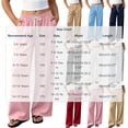thumbnail image 4 of DJDLJWCJ Teen Girls Fleece Lined Sweatpants 5-15 Thickened Winter Warm Wide Leg Athletic Pants Elastic Waist Side Pocket Casual Pants Navy Size 9, 4 of 9
