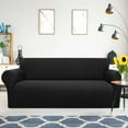 thumbnail image 1 of PiccoCasa Stretch Sofa Slipcover Washable Furniture Covers for Dogs Black X Large, 1 of 7